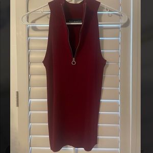 NEW 525 America Red Knit Zip Tank XS